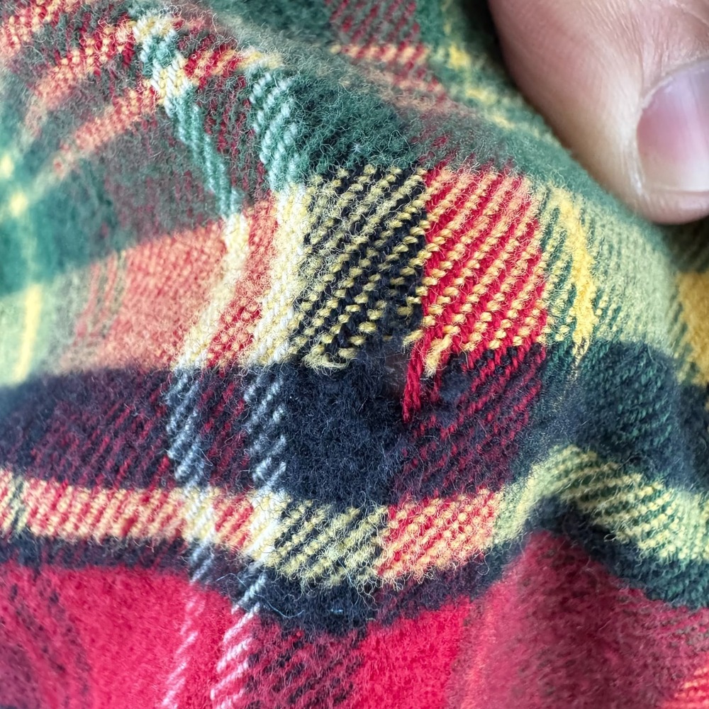 Ralph Lauren Rugby Shirt Mens XL Red Cotton Long Sleeve Flannel Button Up - Picture 5 of 10